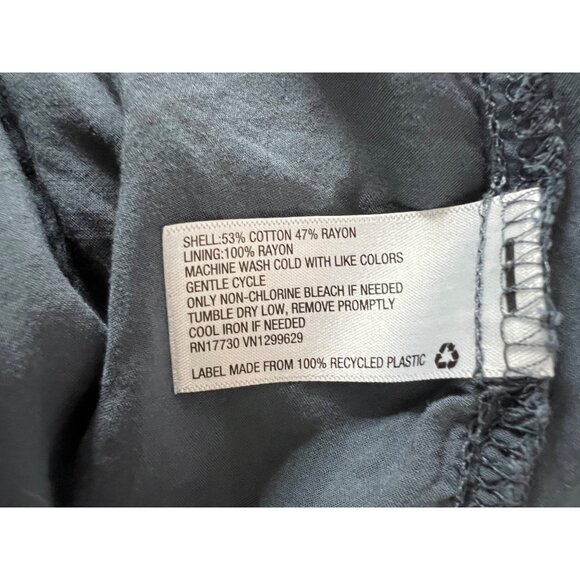 Knox Rose Sundress Size L Tunic Tank Large Blue Embroidered Lined Ruffles - Picture 11 of 12